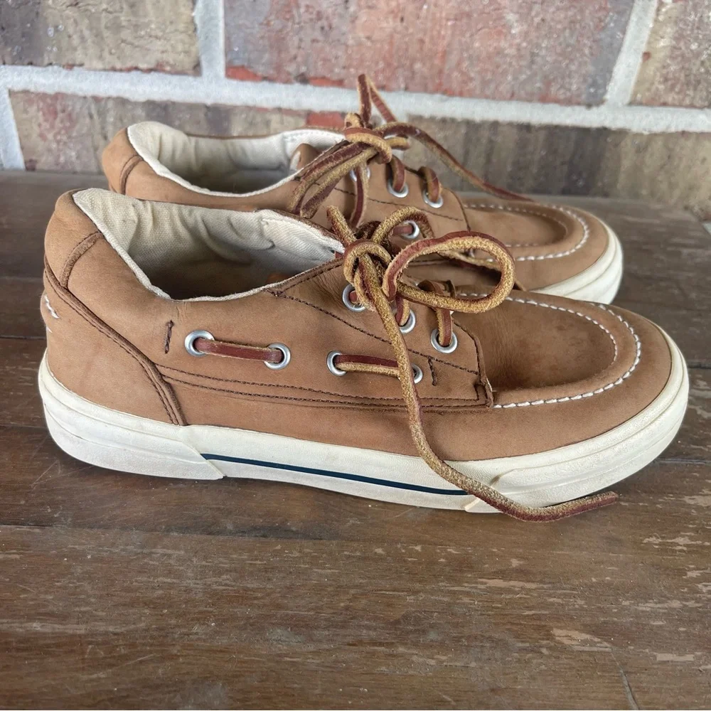 Boys Size‎ 13 Sperry Shoes Brown Leather Boat Shoes sb3